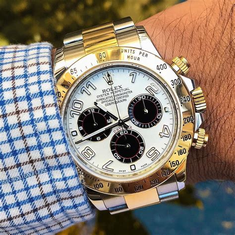 rolex daytona panda price in india|Rolex daytona 2 tone price.